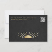 Golden Deco wedding 出欠カード (裏面)