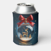 Golden Deer Ornament in a Christmas Bauble 缶クーラー (缶裏面)