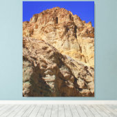Golden Desert Cliff Under Blue Sky キャンバスプリント (インサイチュ (ウッドフロア))