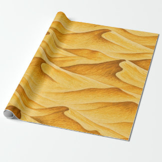 Golden Desert Sand Dunes ラッピングペーパー
