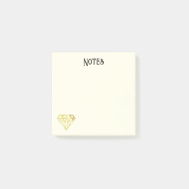 Golden Diamond Post-it Notes ポストイット