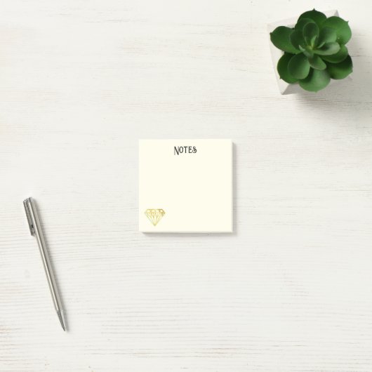 Golden Diamond Post-it Notes ポストイット (オフィス)
