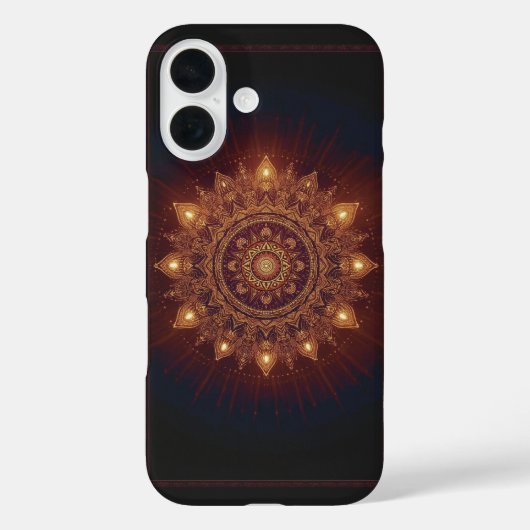 Golden Diwali Mandala – Light Within and Around Case-Mate iPhoneケース (裏面)