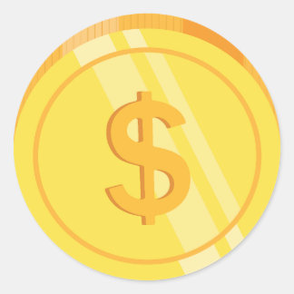 Golden Dollar Coins ラウンドシール