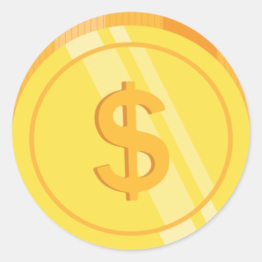 Golden Dollar Coins ラウンドシール (正面)