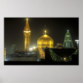 Golden dome of the Imam Reza Shrine Complex at ポスター (正面)