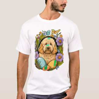 Golden Doodle Bunny Eggs Tシャツ