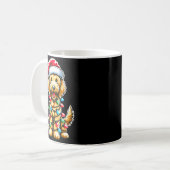 Golden Doodle Christmas Tree Xmas Dog Pajamas Gold コーヒーマグカップ (正面左)