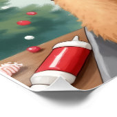 Golden Doodle Decorating Christmas Cookies ポスター (コーナー)