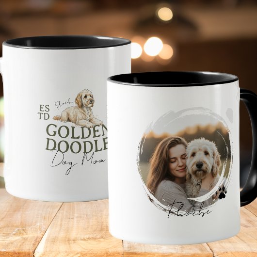 Golden Doodle Dog Mom Photo マグカップ
