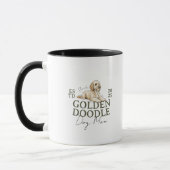 Golden Doodle Dog Mom Photo マグカップ (左)