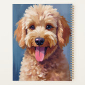 Golden Doodle | Dog Watercolor Painting Pet プランナー手帳 (裏面)