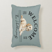 Golden Doodle Family Name Welcome アクセントクッション (正面(垂直))
