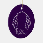 Golden Doodle Ornament (Om Logo) セラミックオーナメント (右)