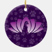 Golden Doodle Ornament (Om Logo) セラミックオーナメント (裏面)