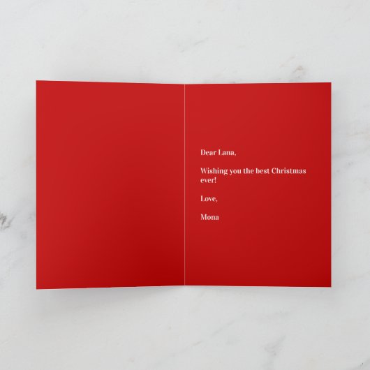 Golden Doodle Red シーズンカード (内部)