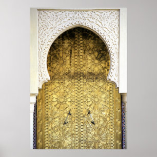 Golden Door and an Arch Way, Morocco ポスター