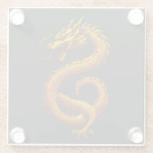 Golden Dragon ガラスコースター (裏面)