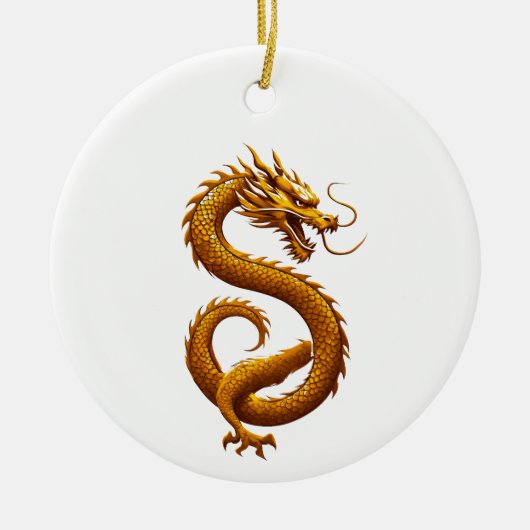 Golden Dragon セラミックオーナメント (正面)