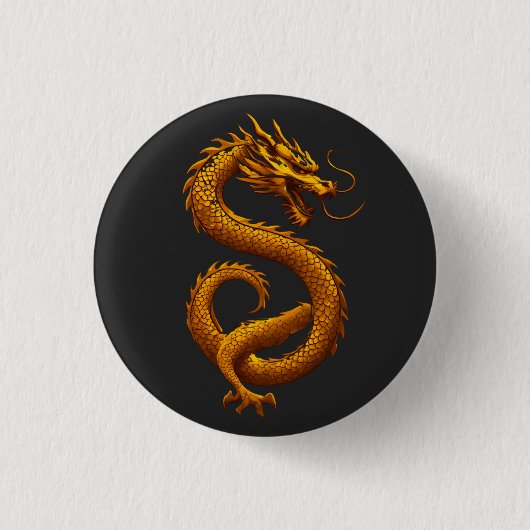 Golden Dragon 缶バッジ (正面)