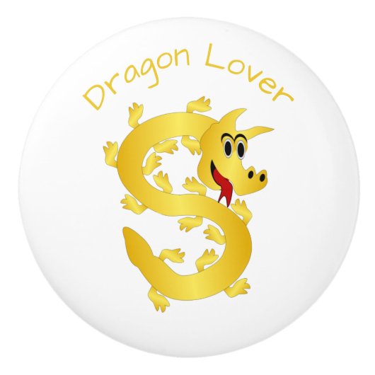 Golden Dragon Design Personalised セラミックノブ (正面)