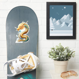 Golden Dragon Majesty Custom-Cut Vinyl Sticker シール