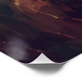 Golden Dragonfly Whisper – Warm Impressionist Oil  ポスター (コーナー)