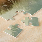 Golden Eagle Bird of Prey Watercolor Landscape ジグソーパズル (側面)