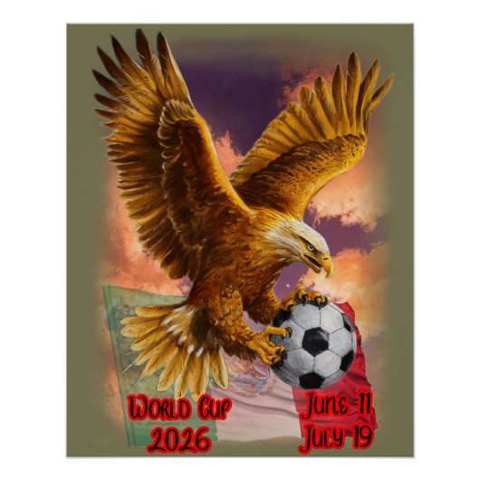 Golden Eagle bringing the World Cup Ball on ポスター (正面)