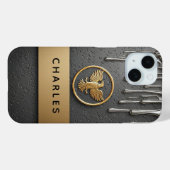 Golden Eagle Pendant Dripping Liquid Metal  Case-Mate iPhoneケース (裏面 (横))