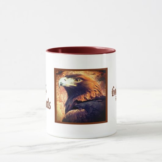 Golden Eagle, The King of Birds：Two‐tone Mug マグカップ (中央)
