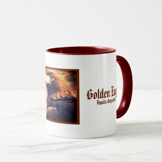 Golden Eagle, The King of Birds：Two‐tone Mug マグカップ (正面右)