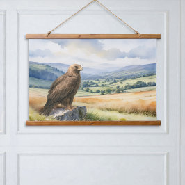 Golden Eagle Wildlife Bird of Prey Landscape 吊り下げ型タペストリー