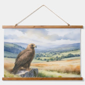 Golden Eagle Wildlife Bird of Prey Landscape 吊り下げ型タペストリー (正面)
