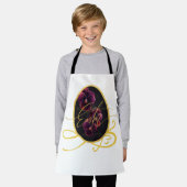 Golden Easter Egg and Elegant Iris エプロン (着用した状態)