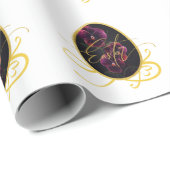 Golden Easter Egg and Elegant Iris ラッピングペーパー (ロールコーナー)