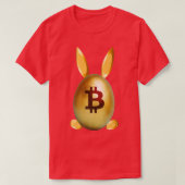 Golden Easter Egg Bunny Ears Footprint Funny Crypt Tシャツ (デザイン正面)