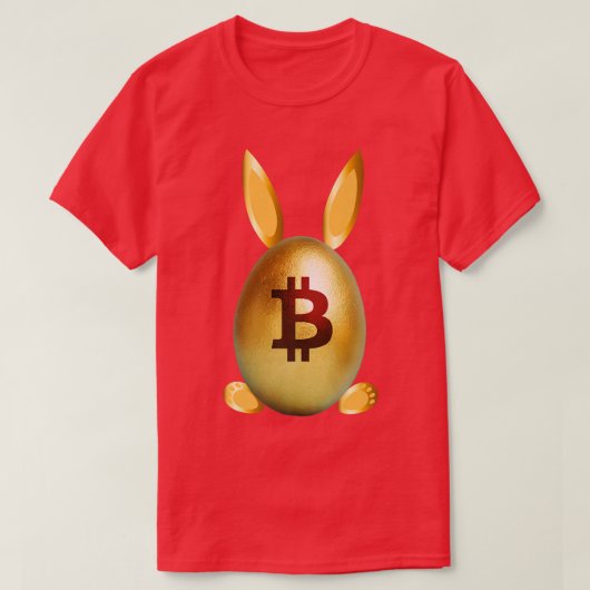 Golden Easter Egg Bunny Ears Footprint Funny Crypt Tシャツ (デザイン正面)