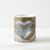 Golden-Edged Purity Crystal Rose Mug コーヒーマグカップ (中央)