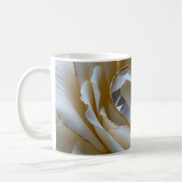 Golden-Edged Purity Crystal Rose Mug コーヒーマグカップ