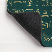Golden Egyptian Hieroglyphs Typography Egypt マウスパッド (コーナー)