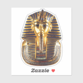 Golden Egyptian Pharaoh Mask Art シール