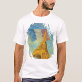 Golden Eiffel Tower T‑Shirt Tシャツ (正面)