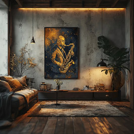 Golden Elegance キャンバスプリント