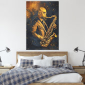 Golden Elegance キャンバスプリント (インサイチュ (寝室))