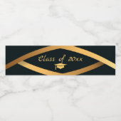 Golden Elegance Class Of Graduation ペットボトルラベル (シングルラベル)