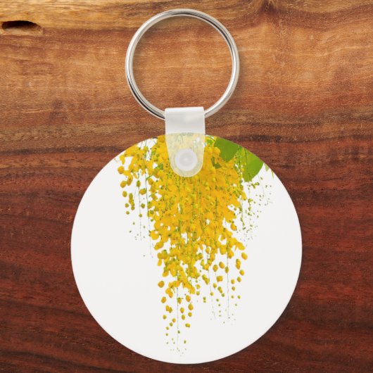 Golden Elegance Sunlit Cascade Hanging Gold Bloomi キーホルダー (裏面)