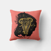 Golden Elephant Kissen Living Coral クッション (裏面)
