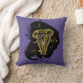 Golden Elephant Kissen Ultra Violet クッション (ブランケット)