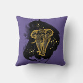 Golden Elephant Kissen Ultra Violet クッション (裏面)